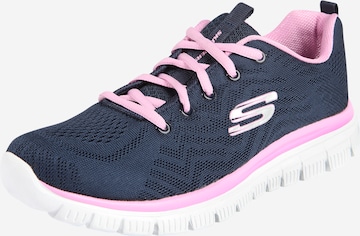 SKECHERS Matalavartiset tennarit 'Graceful Get Connected' värissä sininen: edessä