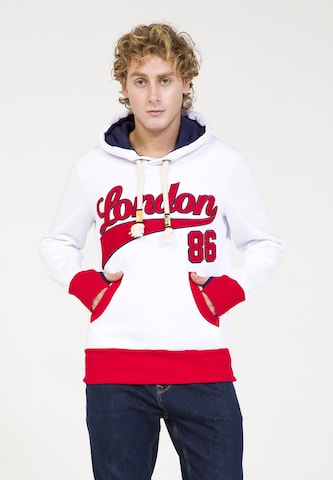 PLUS EIGHTEEN Sweatshirt in Wit: voorkant