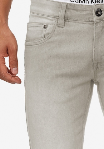 INDICODE JEANS Slimfit Jeans 'Texas' in Grau