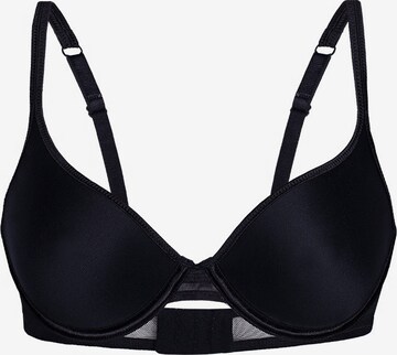 sassa T-shirt Bra 'FLEXICUP' in Black: front