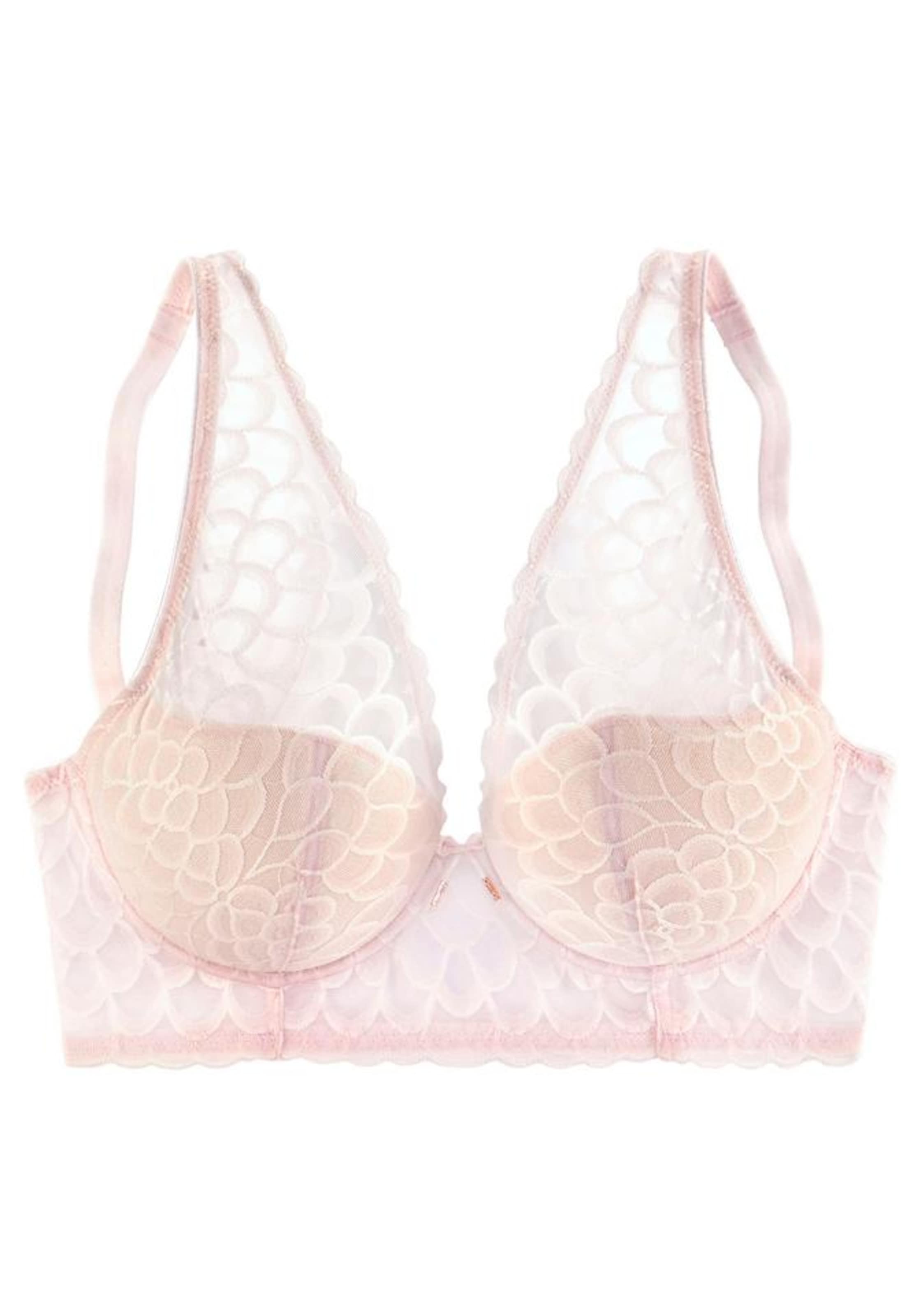 LASCANA Push-up Bra in Pink: front