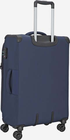 D&N Suitcase Set 'Travel Line 9004' in Blue