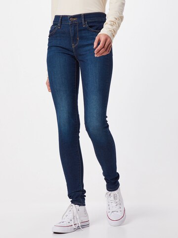 LEVI'S ® Skinny Jeans '710 Super Skinny' in Blauw: voorkant