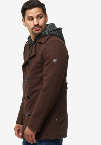 INDICODE JEANS Between-Seasons Coat 'Cliff Jacke' in Brown