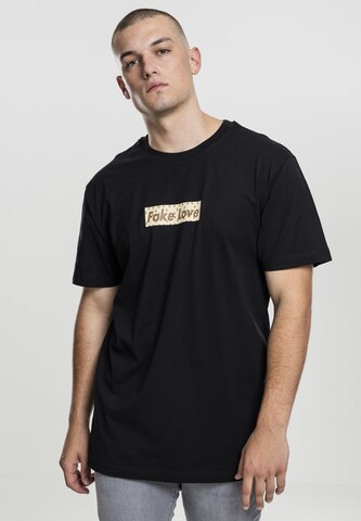 Mister Tee Shirt 'Fake Love' in Black: front