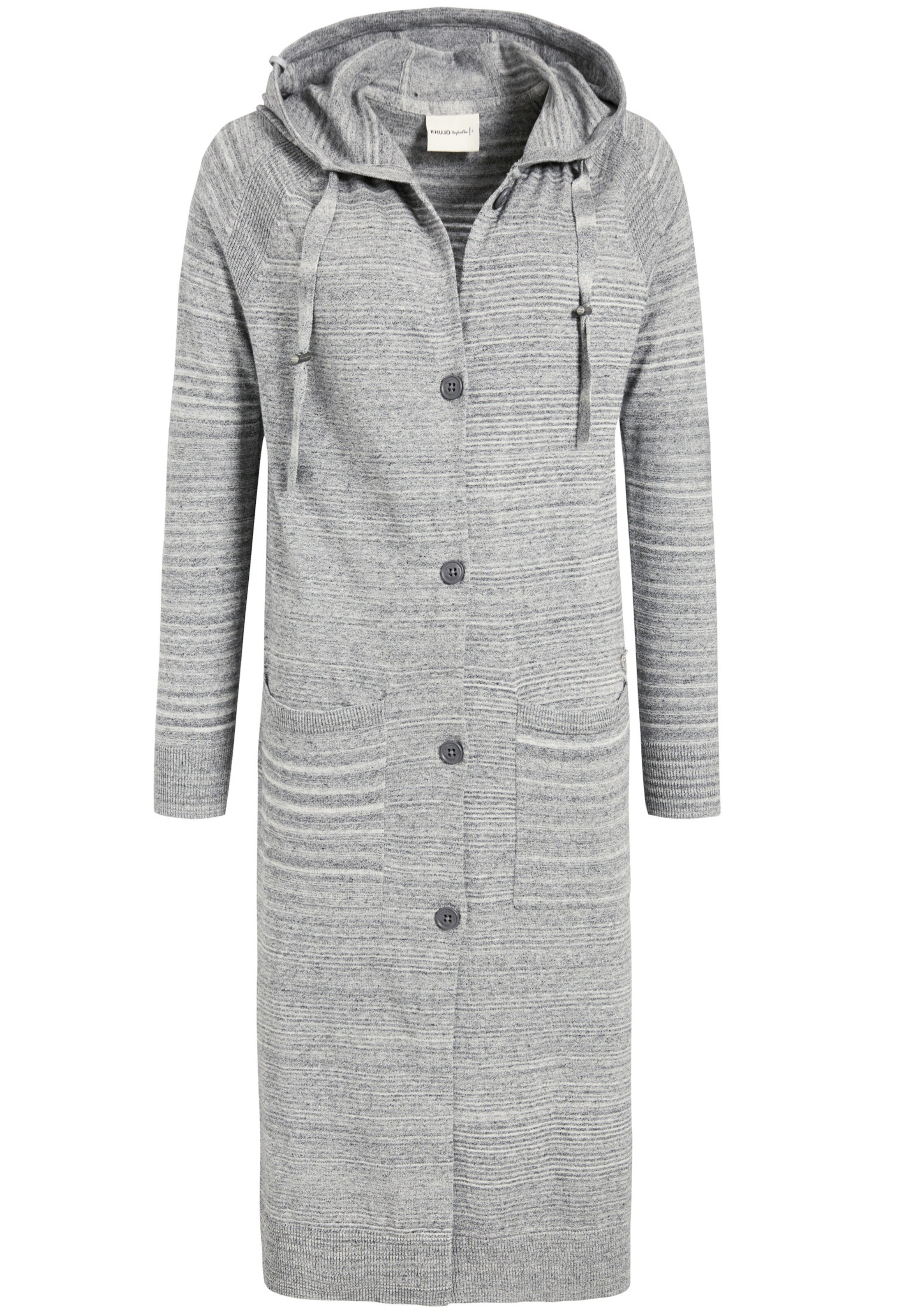 khujo - Gebreid vest 'Aletta' in de kleur Grijs