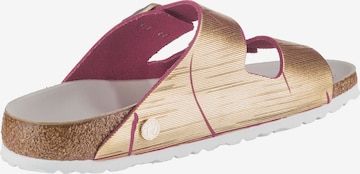 BIRKENSTOCK Pantolette 'Arizona' in Gold