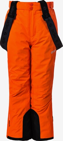 ZigZag Regular Workout Pants in Orange: front