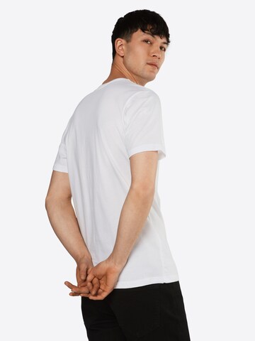 T-Shirt HELLY HANSEN en blanc : derrière