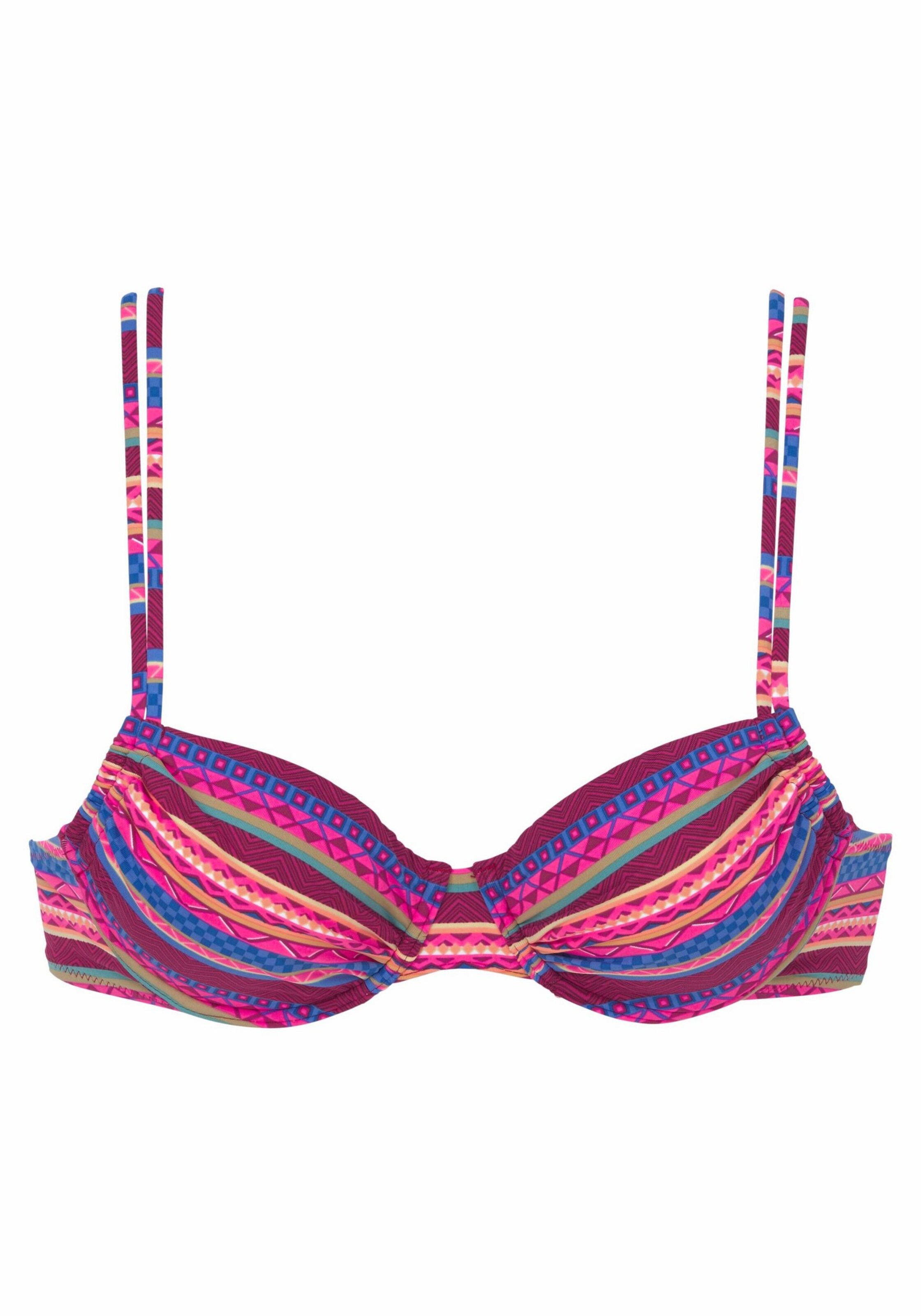 BUFFALO T-shirt Bikini top in Mixed colours: front