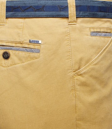 Meyer Hosen Slim fit Chino Pants 'Chicago' in Yellow