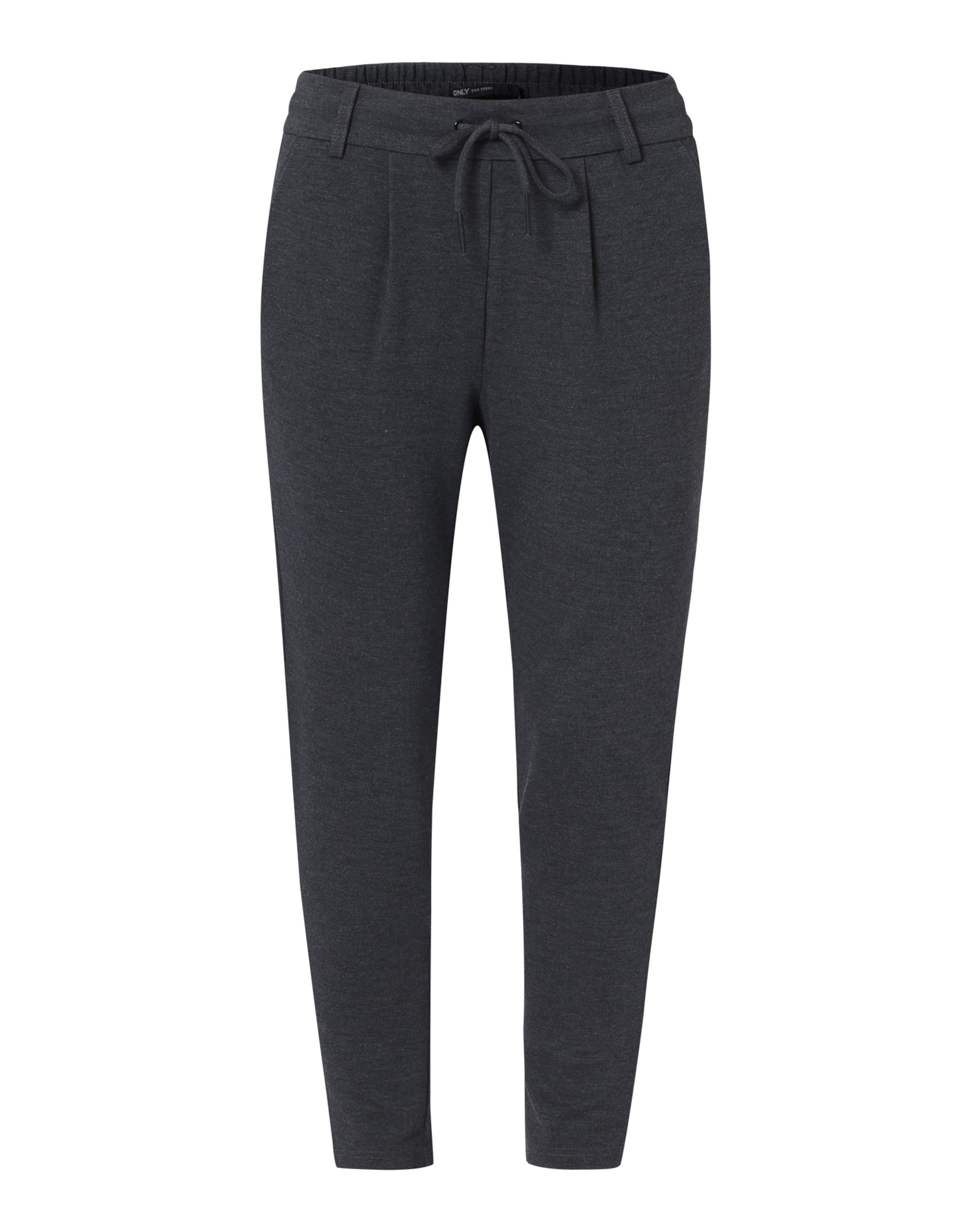 Slimfit Pantaloni con pieghe 'Poptrash' di ONLY in grigio: frontale