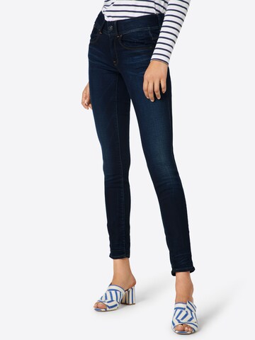 G-Star RAW Skinny Kavbojke 'Lynn Mid Skinny' | modra barva