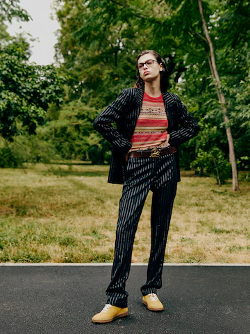 Fancy Pinstriped Suit Look