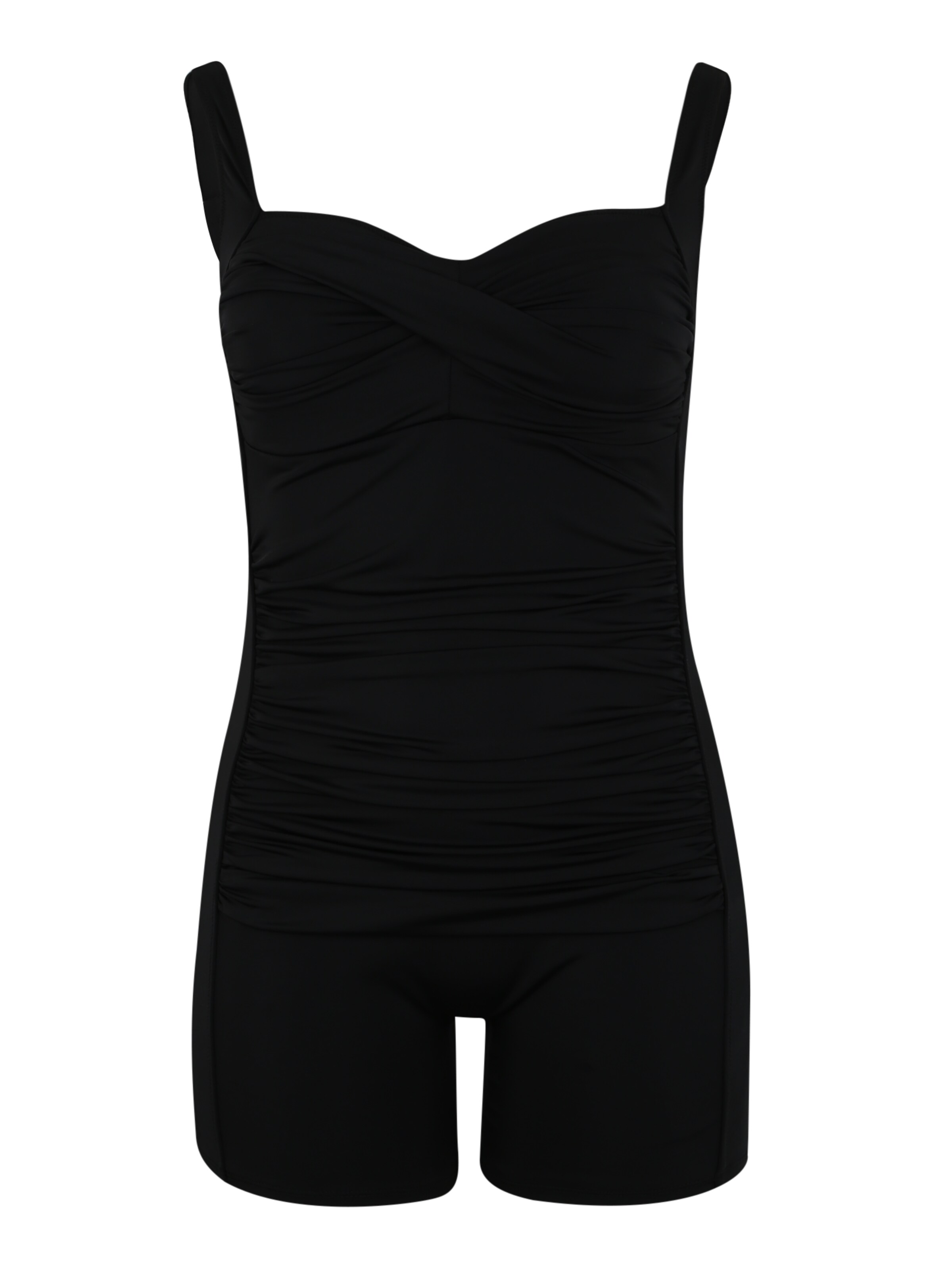 Swim by Zizzi - Shaping-badpak 'SKENDAL, SP, SWIMSUIT' in de kleur Zwart