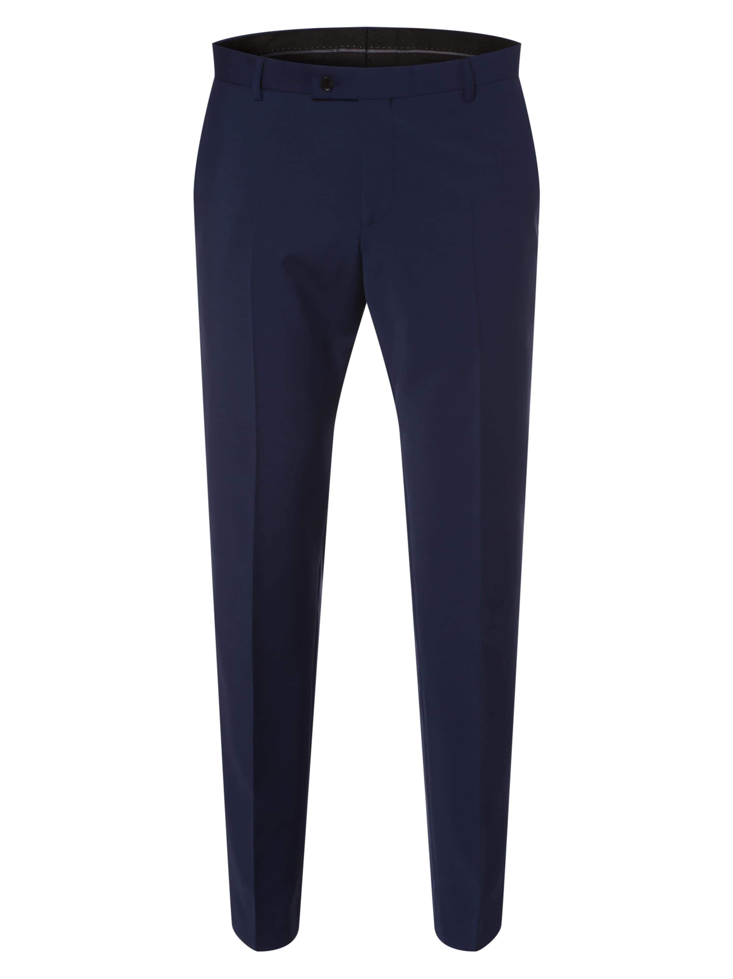 Finshley & Harding Regular Broek ' Mitch ' in Blauw: voorkant