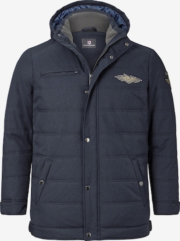 Jan Vanderstorm Between-Season Jacket 'Juhapekka' in Blue: front