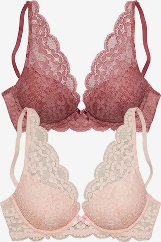 PETITE FLEUR Push-up BH in Lila: voorkant