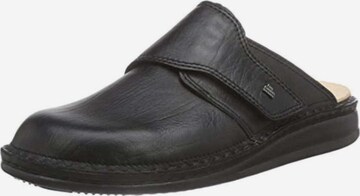 Finn Comfort Mules in Black: front