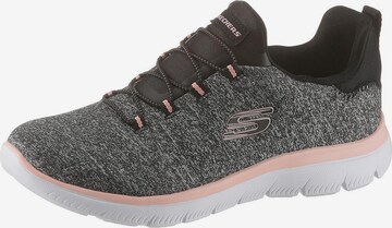 SKECHERS Platform trainers in Black: front