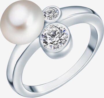 Valero Pearls Ring in Silver: front