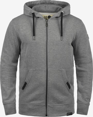 !Solid Kapuzensweatjacke 'Trip Tape Zip' in Grau: predná strana