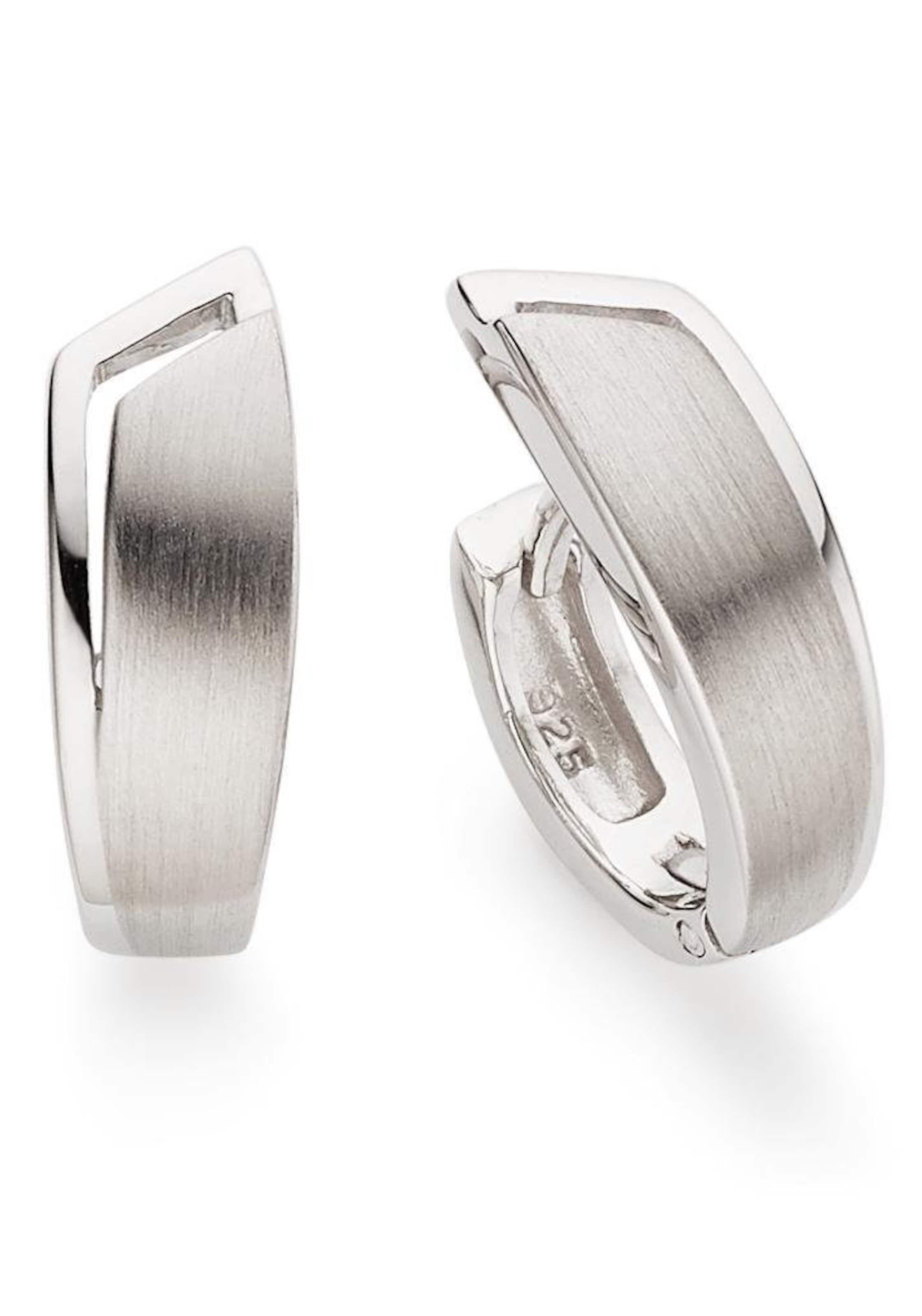 Bruno Banani Creolen in Silber: Vorderseite