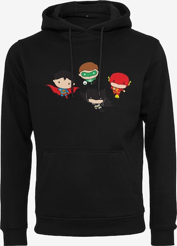 Sweat-shirt 'Justice League Comic' Mister Tee en noir : devant