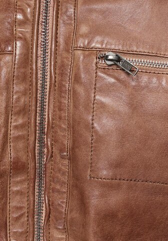 Bruno Banani Lederjacke 'Flint' in Braun