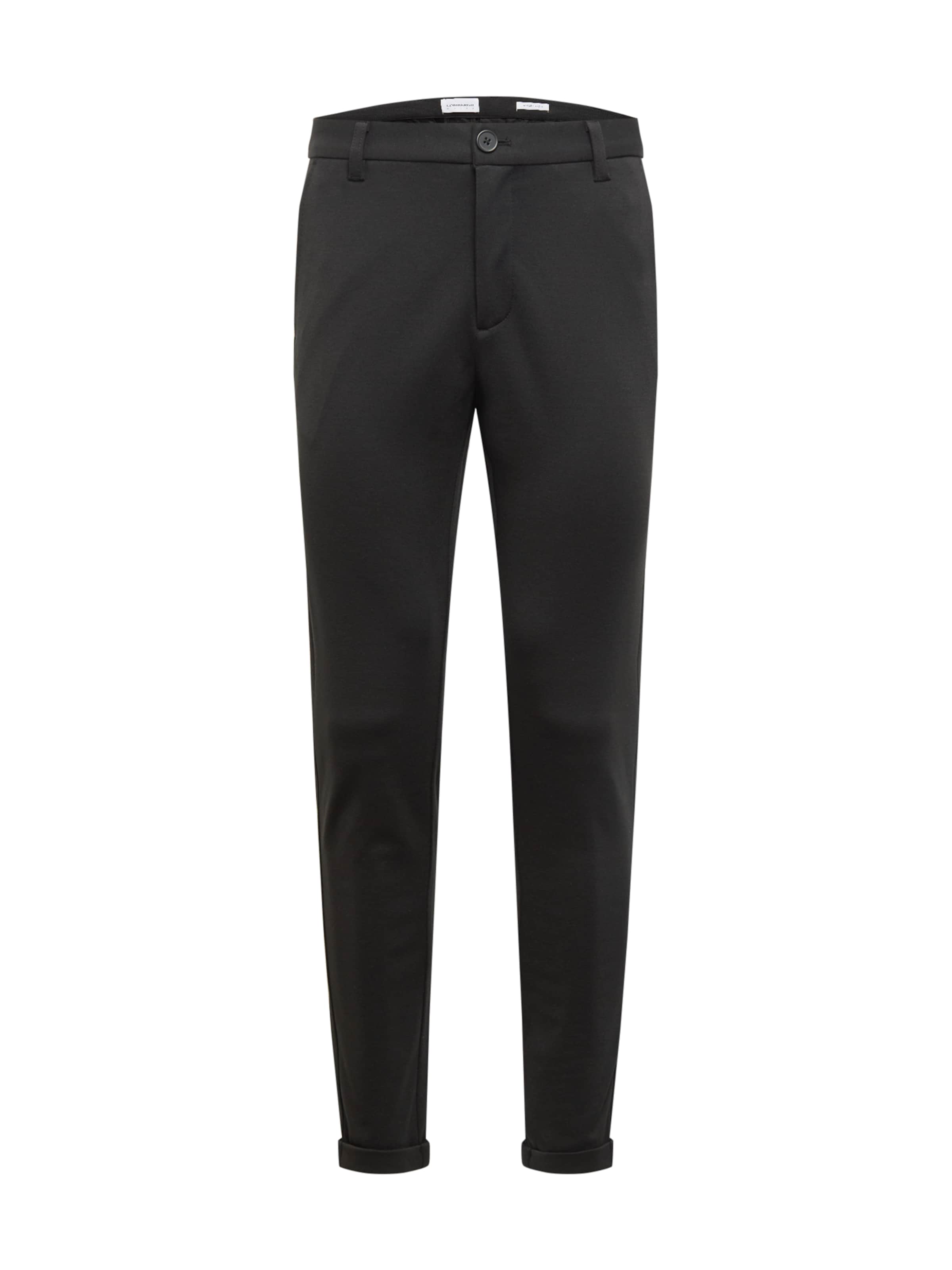 Slimfit Pantaloni eleganți 'Superflex' de la Lindbergh pe negru: față