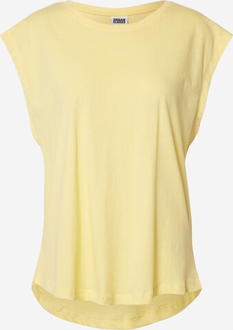 T-shirt Urban Classics en jaune : devant