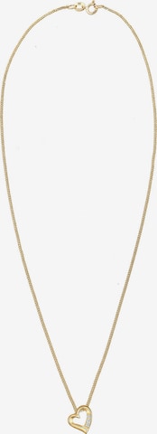 Elli DIAMONDS Ketting 'Herz' in Goud: voorkant