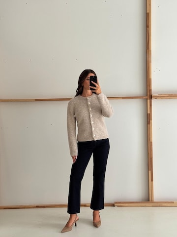 Beige Cardigan Look