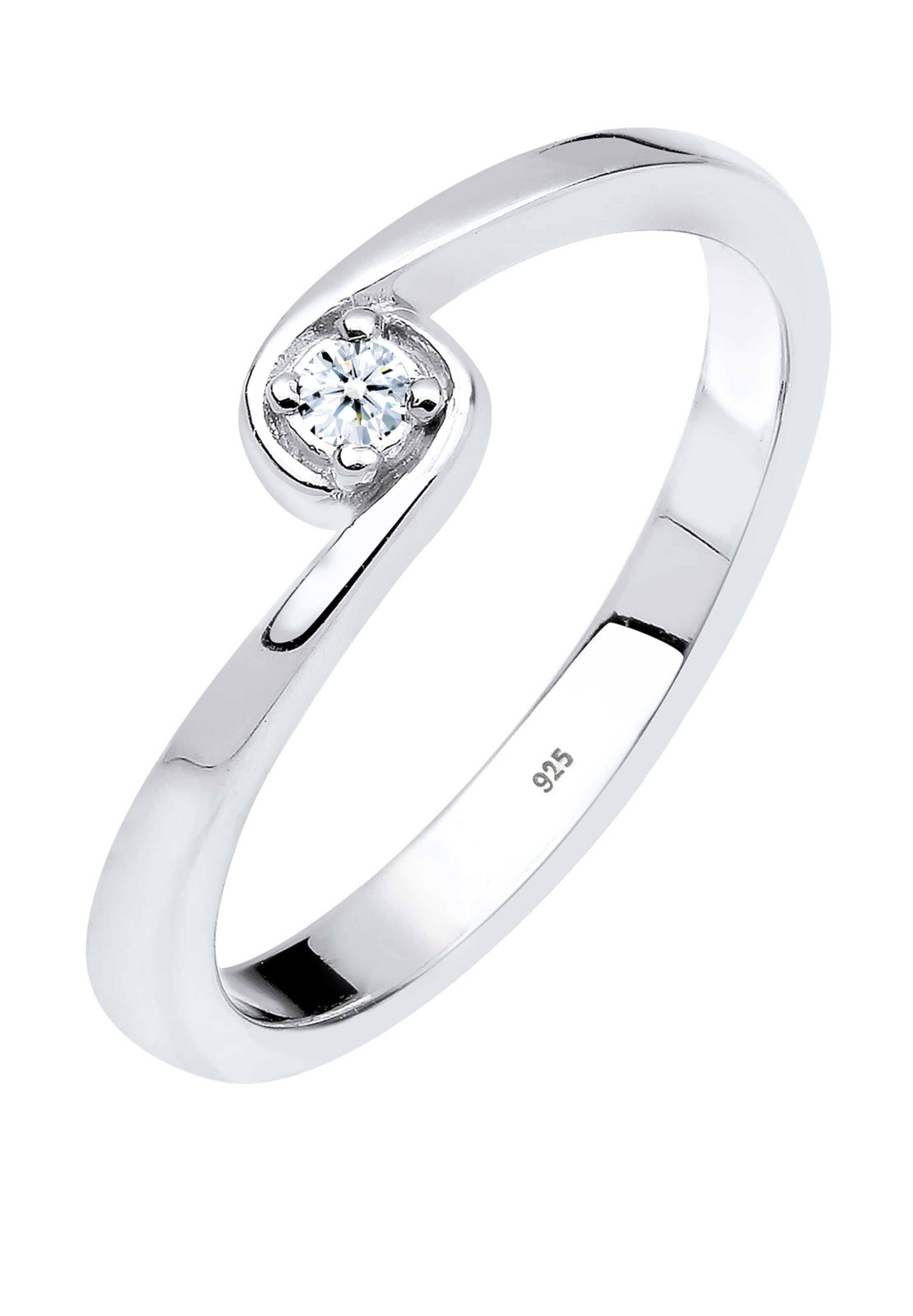 Elli DIAMONDS Ring in Silver: front
