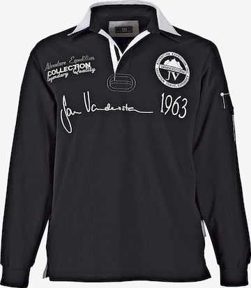 Sweat-shirt 'J Rugby' Jan Vanderstorm en noir : devant