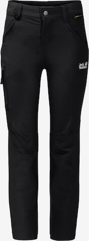 JACK WOLFSKIN Normalny krój Spodnie outdoor 'Activate' w kolorze czarny: przód