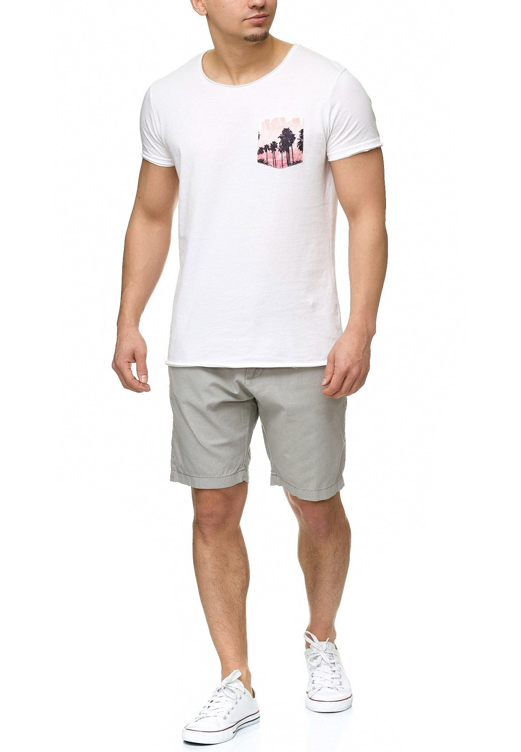 INDICODE JEANS Regular Broek 'Bowmanville' in Grijs