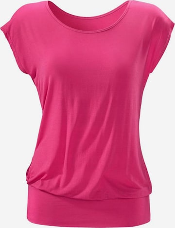 T-shirt LASCANA en rose : devant