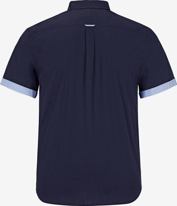 Jan Vanderstorm Comfort fit Overhemd ' Fynnjard ' in Blauw