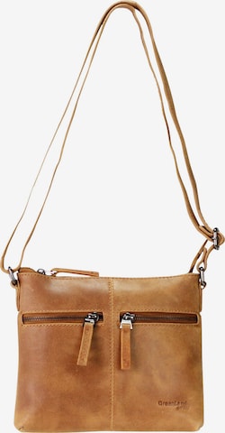 Greenland Nature Shoulder Bag in Brown: front