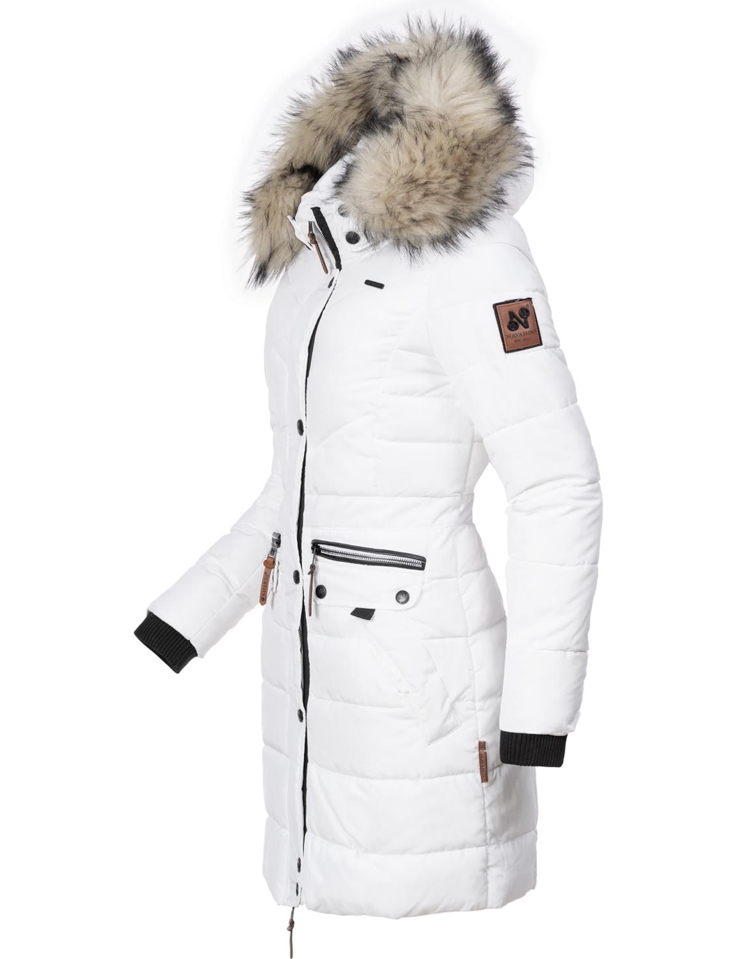 Palton de iarnă 'Paula' de la NAVAHOO pe alb