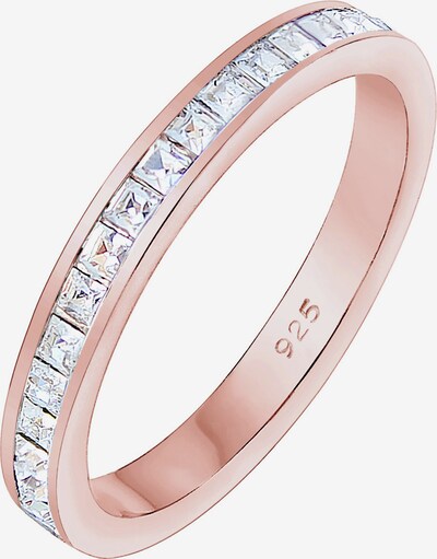 ELLI PREMIUM Ring in de kleur Rose-goud / Wit, Productweergave