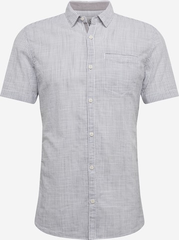 QS Slim Fit Hemd in Grau: predná strana