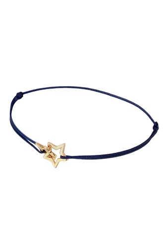 ELLI Armband Sterne, Textil-Armband in Blau