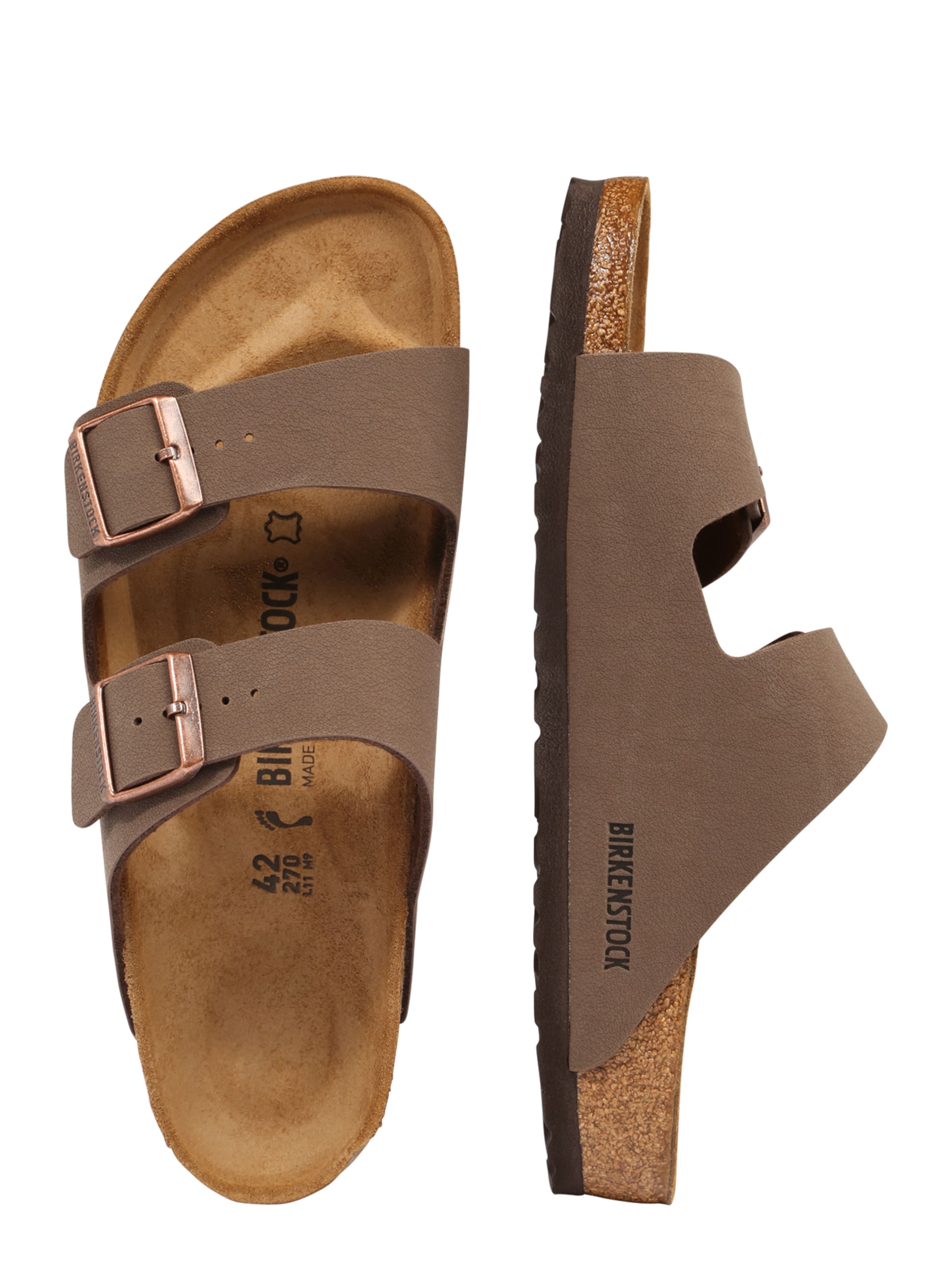 BIRKENSTOCK Pistokkaat 'Arizona' värissä ruskea