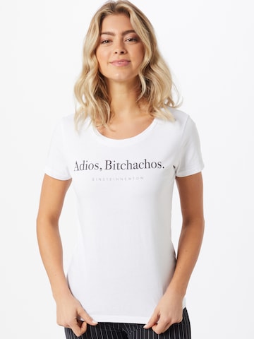 T-shirt 'Bitchachos' EINSTEIN & NEWTON en blanc : devant