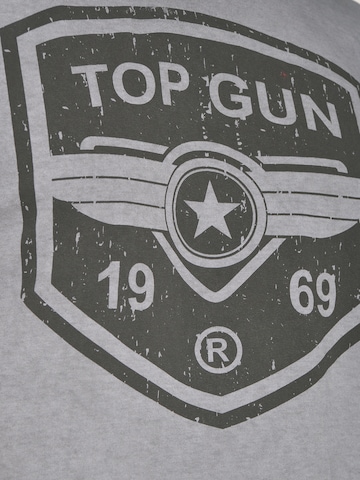 TOP GUN Shirt ' Powerful ' in Grey