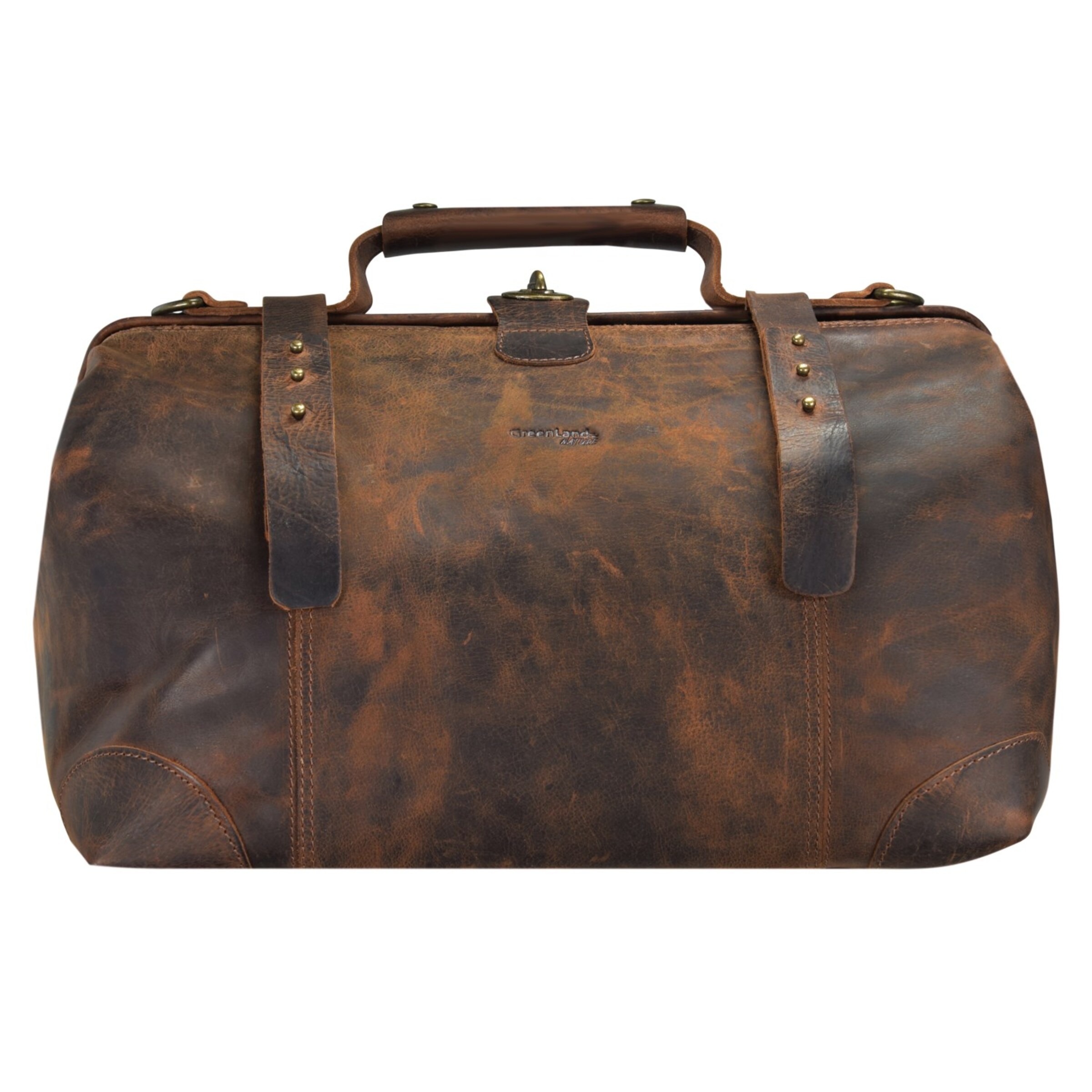Valise Greenland Nature en marron : devant
