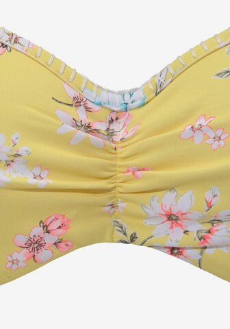 Triangolo Top per bikini 'Ditsy' di SUNSEEKER in giallo