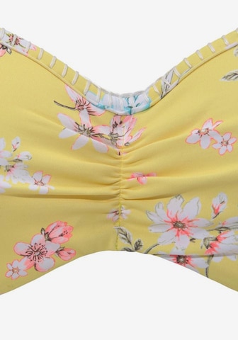 SUNSEEKER Triangel Bikini-Top 'Ditsy' in Gelb